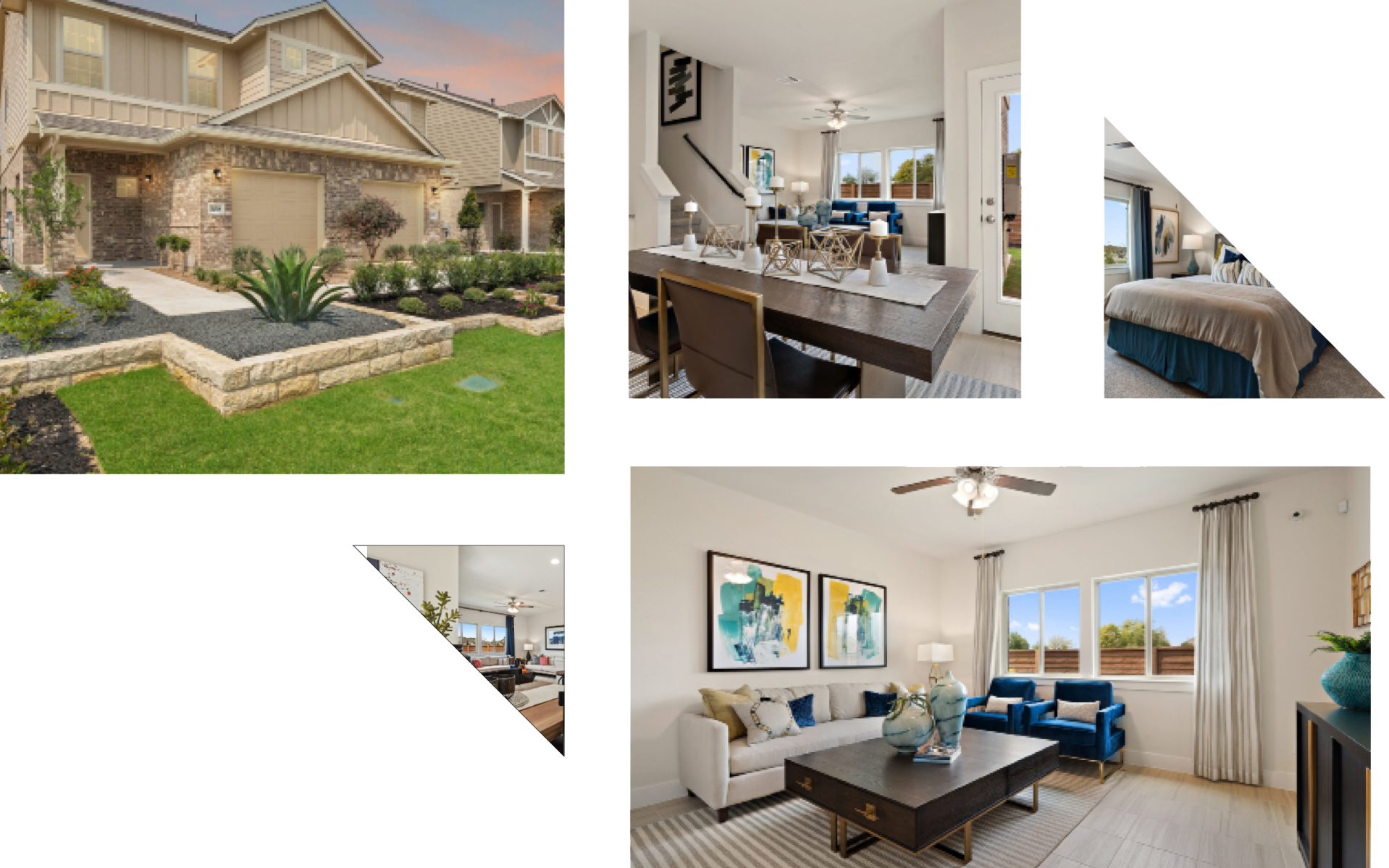 Picture Collage of Saddle Creek Twinhomes Showhome