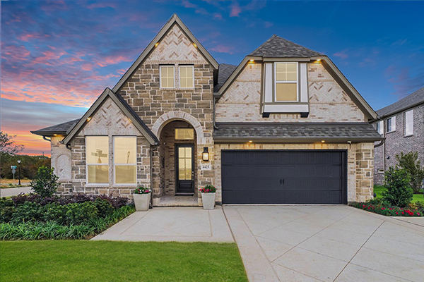 Model home exterior at The Reserve at Spiritas Ranch