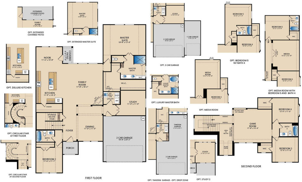 Arlington Floor Plan | Two‑Story, 4 Bedroom, 3 Bathroom Home | Pacesetter Homes DFW