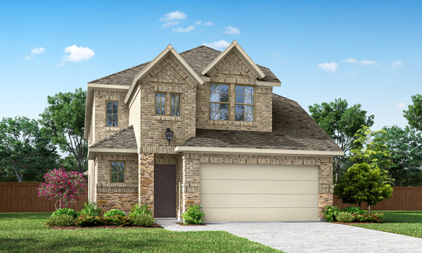 Fairmont Elevation A. Fairmont floor plan by Pacesetter Homes showing first- and second-floor layouts with a first-floor primary bedroom and bath, open family room, kitchen and dining area, study, powder bath, covered patio, two-car garage, and an upstairs game room with secondary bedrooms, plus options for extended covered patio, deluxe kitchen, deluxe primary bath, media room, optional fourth bedroom and bath, optional upstairs study, and optional third-car garage.