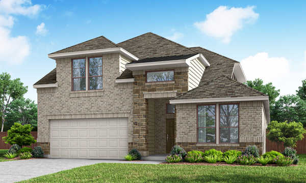 Grapevine II Elevation A. Complete Grapevine II floor plan by Pacesetter Homes showing first‑ and second‑floor layouts with four bedrooms, three bathrooms, open family room connected to kitchen and dining area, covered patio, walk‑in closets throughout, upstairs game room, and multiple optional features including deluxe kitchen layouts, optional fireplace, optional media room, additional bedrooms and bathrooms, extended patio options, and alternate stair configurations.