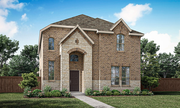 Highfield Elevation A. Highfield floor plan by Pacesetter Homes showing first- and second-floor layouts with a first-floor primary bedroom and bath, open family room, kitchen and dining area, private study, covered patio, covered front porch, two-car garage, and a second-floor game room with Bedrooms 2–4 and a full bath; option callouts include optional primary bedroom sloped ceiling, optional luxury primary bath, optional game room sloped ceiling, optional Bedroom 5 with Bath 4, and an optional Bath 3 configuration.